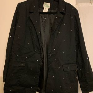 Black jeweled blazer